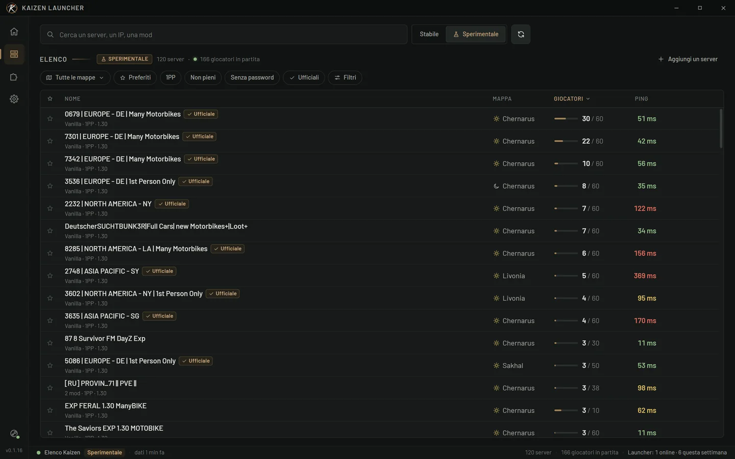 DayZ Experimental con un clic: i suoi server, con le loro mod caricate automaticamente.
